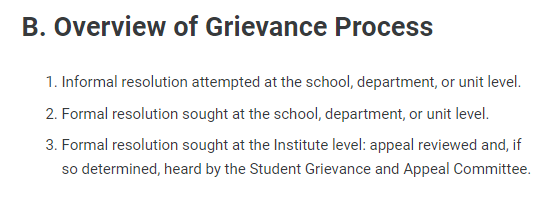 佐治亚理工学院申诉