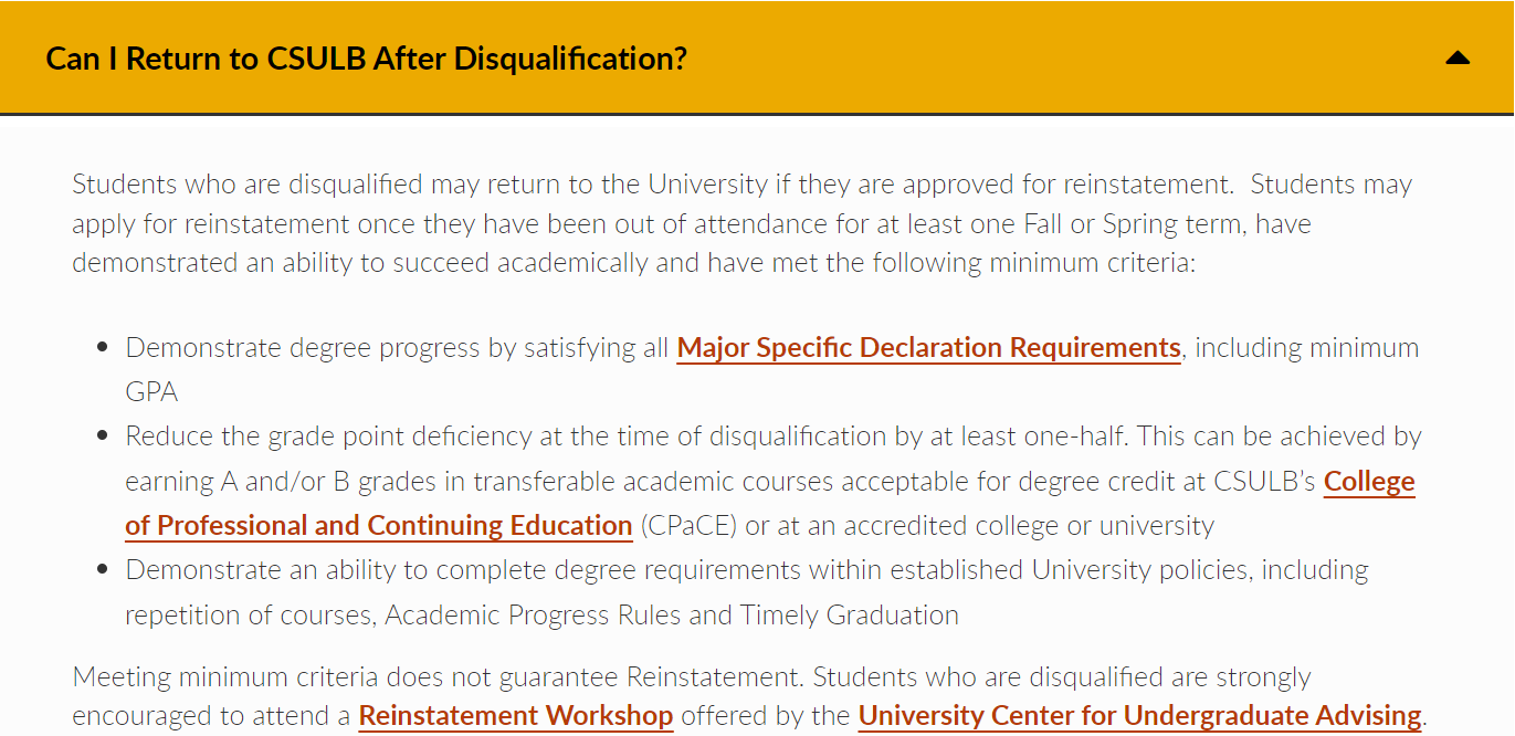 加州州立大学长滩分校申诉