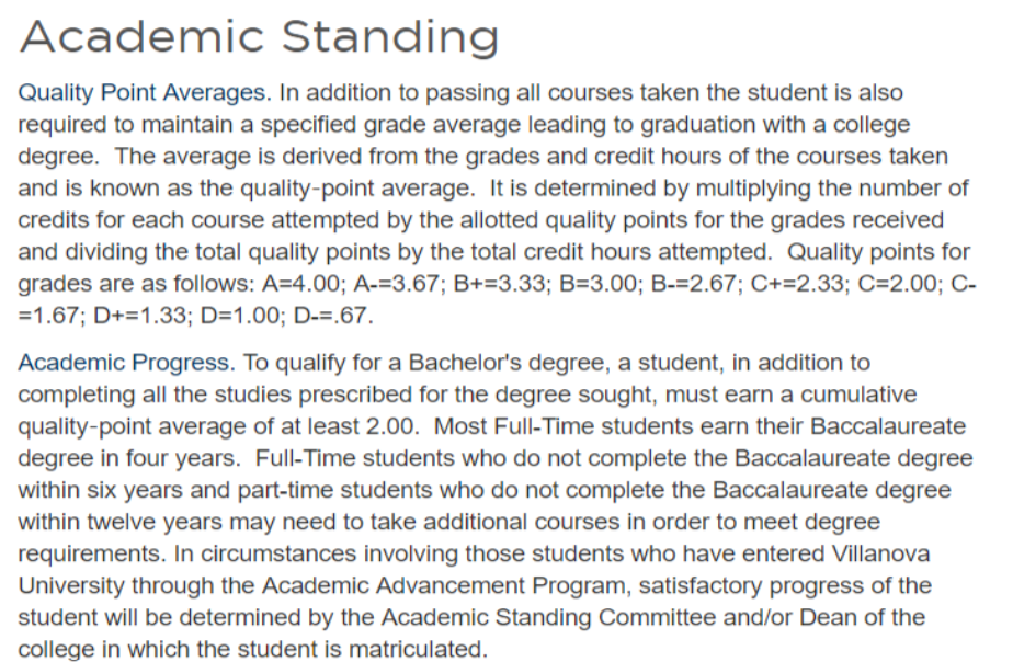 维拉诺瓦大学申诉