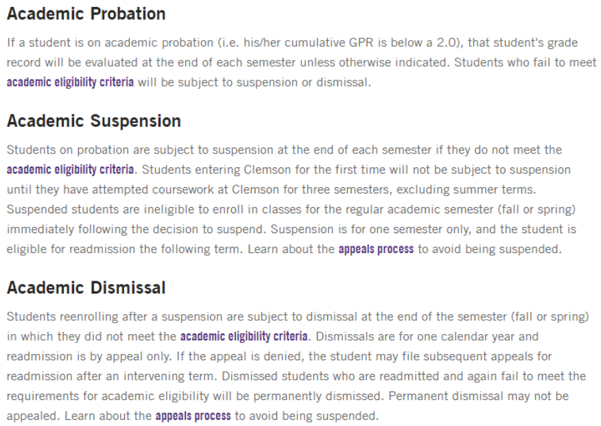 克莱姆森大学开除