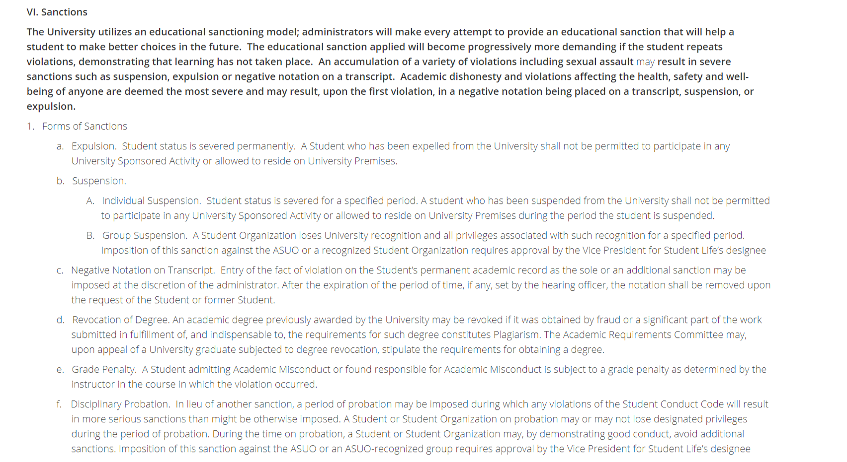 俄勒冈大学申诉