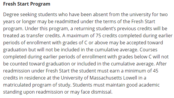 麻省大学洛厄尔分校申诉