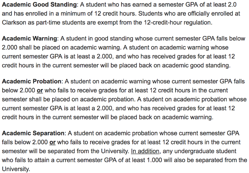克拉克森大学停学
