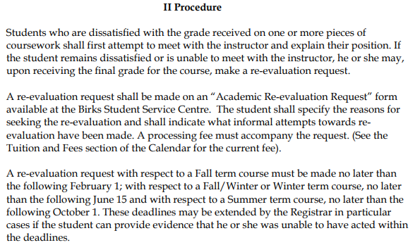 康考迪亚大学申诉