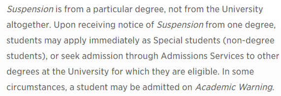 卡尔顿大学停学