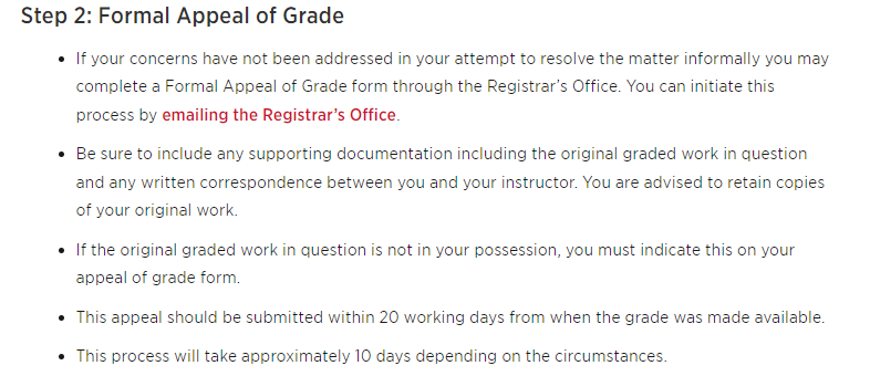 卡尔顿大学申诉